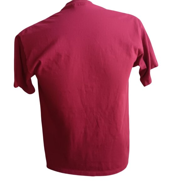 M Vintage 1980's Mens Tee Medium Single stitch T-shirt SMALL TOWN BAR SIGNAL USA - Picture 5 of 6